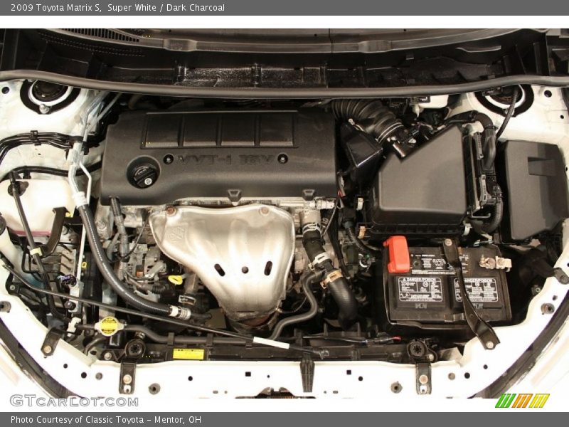 Super White / Dark Charcoal 2009 Toyota Matrix S