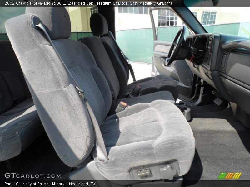 Medium Charcoal Gray Metallic / Graphite 2002 Chevrolet Silverado 2500 LS Extended Cab