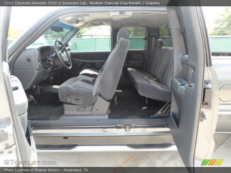 Medium Charcoal Gray Metallic / Graphite 2002 Chevrolet Silverado 2500 LS Extended Cab