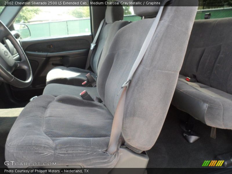 Medium Charcoal Gray Metallic / Graphite 2002 Chevrolet Silverado 2500 LS Extended Cab