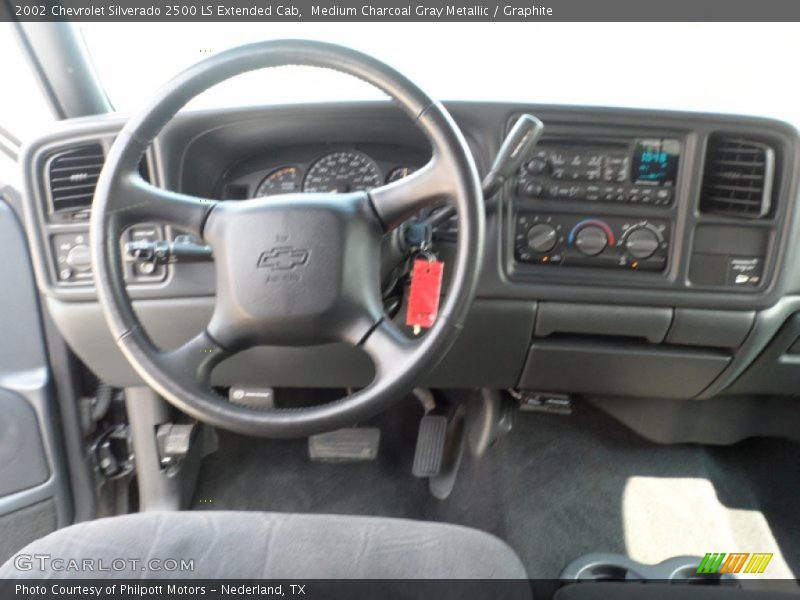 Medium Charcoal Gray Metallic / Graphite 2002 Chevrolet Silverado 2500 LS Extended Cab