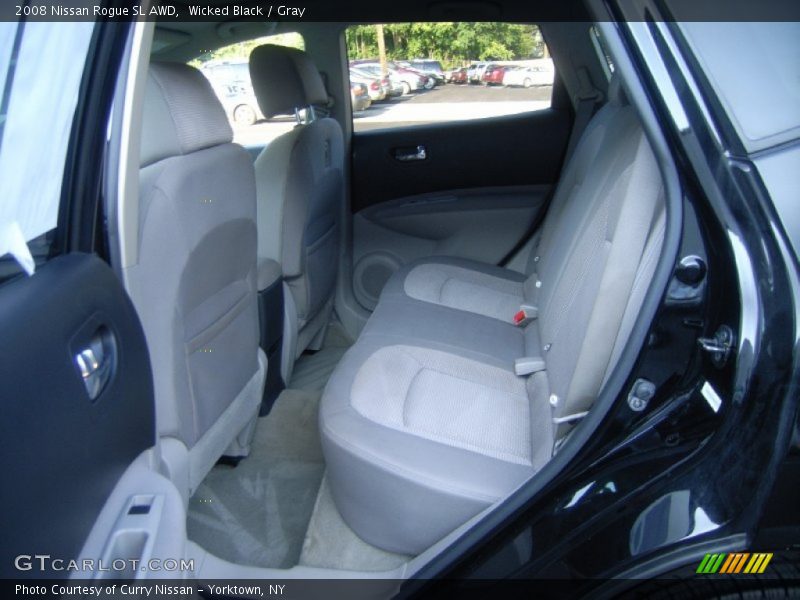 Wicked Black / Gray 2008 Nissan Rogue SL AWD