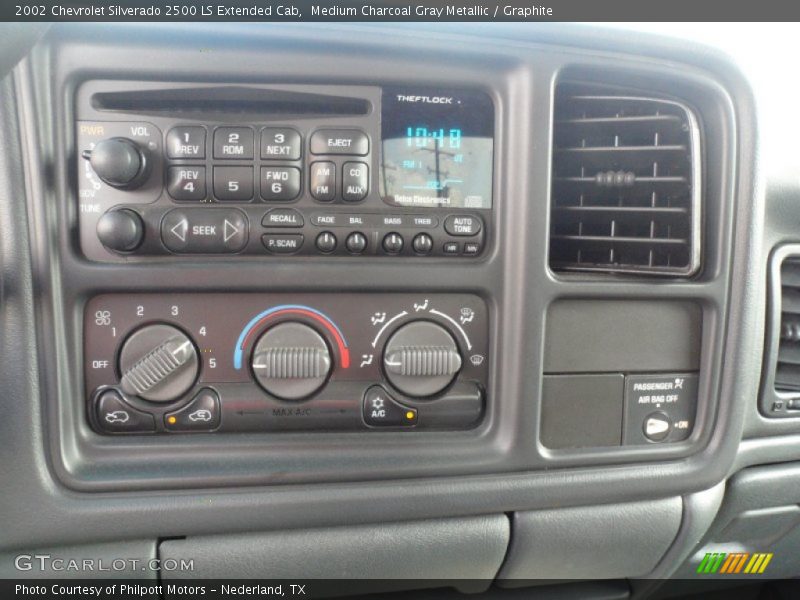 Medium Charcoal Gray Metallic / Graphite 2002 Chevrolet Silverado 2500 LS Extended Cab