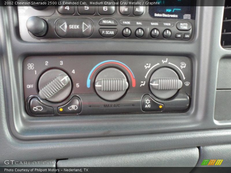 Medium Charcoal Gray Metallic / Graphite 2002 Chevrolet Silverado 2500 LS Extended Cab
