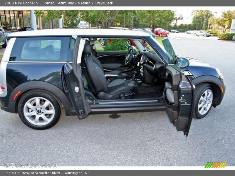 Astro Black Metallic / Grey/Black 2008 Mini Cooper S Clubman