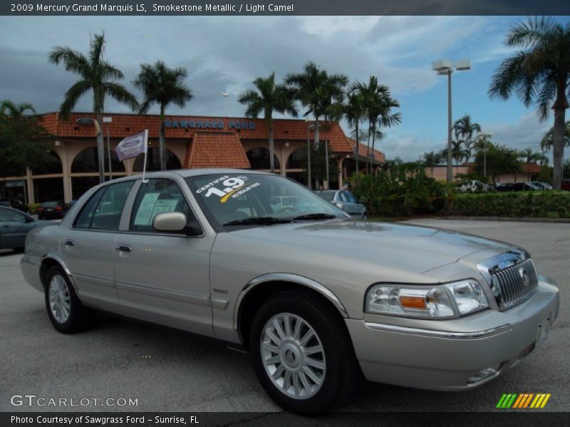 Smokestone Metallic / Light Camel 2009 Mercury Grand Marquis LS