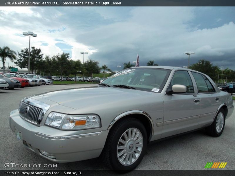 Smokestone Metallic / Light Camel 2009 Mercury Grand Marquis LS