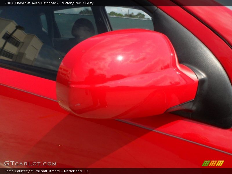 Victory Red / Gray 2004 Chevrolet Aveo Hatchback