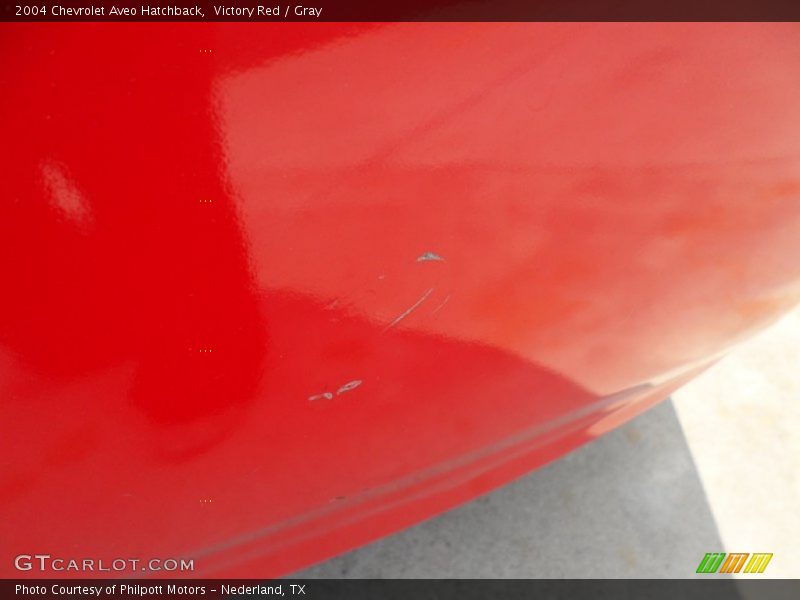 Victory Red / Gray 2004 Chevrolet Aveo Hatchback