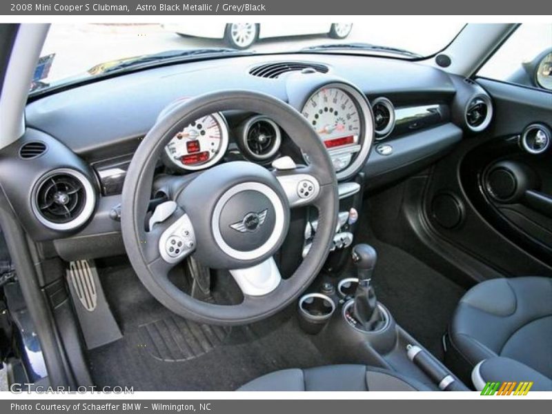 Astro Black Metallic / Grey/Black 2008 Mini Cooper S Clubman