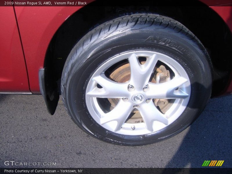 Venom Red / Black 2009 Nissan Rogue SL AWD