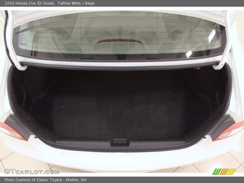 Taffeta White / Beige 2009 Honda Civic EX Sedan