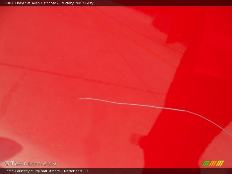 Victory Red / Gray 2004 Chevrolet Aveo Hatchback