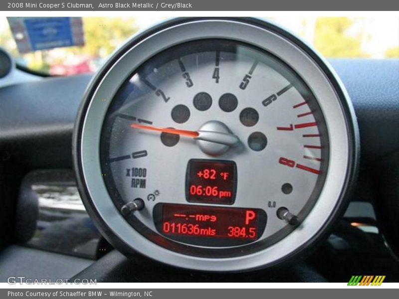 Astro Black Metallic / Grey/Black 2008 Mini Cooper S Clubman