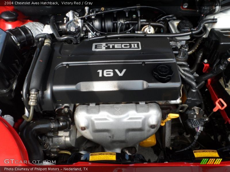  2004 Aveo Hatchback Engine - 1.6 Liter DOHC 16-Valve 4 Cylinder