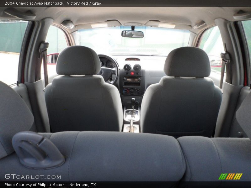 Victory Red / Gray 2004 Chevrolet Aveo Hatchback