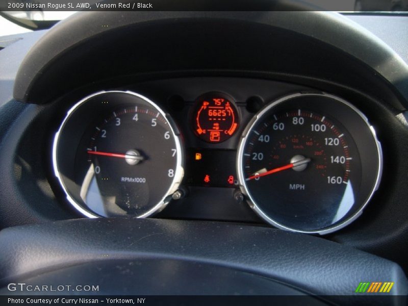 Venom Red / Black 2009 Nissan Rogue SL AWD