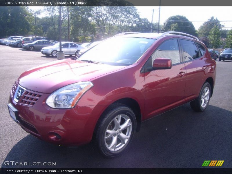 Venom Red / Black 2009 Nissan Rogue SL AWD