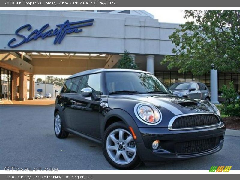 Astro Black Metallic / Grey/Black 2008 Mini Cooper S Clubman