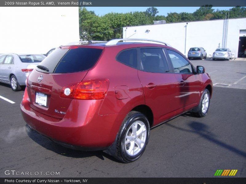 Venom Red / Black 2009 Nissan Rogue SL AWD