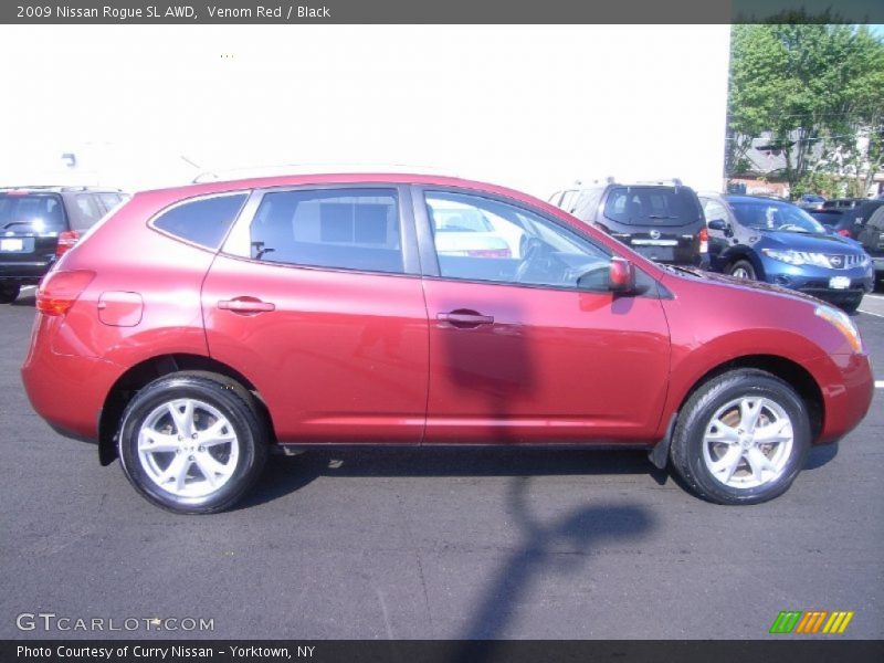 Venom Red / Black 2009 Nissan Rogue SL AWD