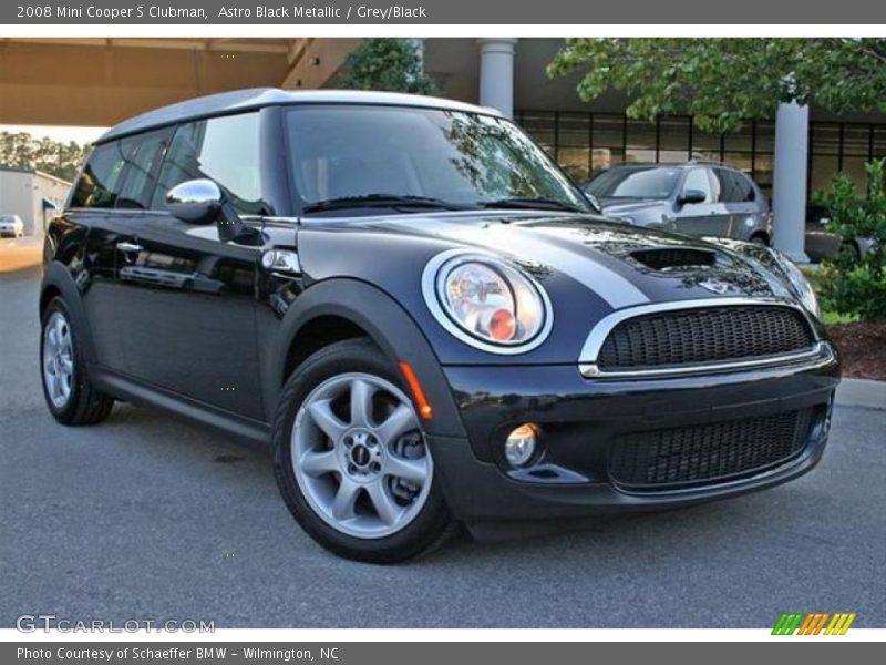 Astro Black Metallic / Grey/Black 2008 Mini Cooper S Clubman