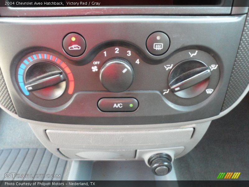 Controls of 2004 Aveo Hatchback