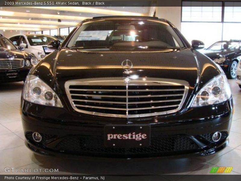 Black / Black 2009 Mercedes-Benz S 550 4Matic Sedan