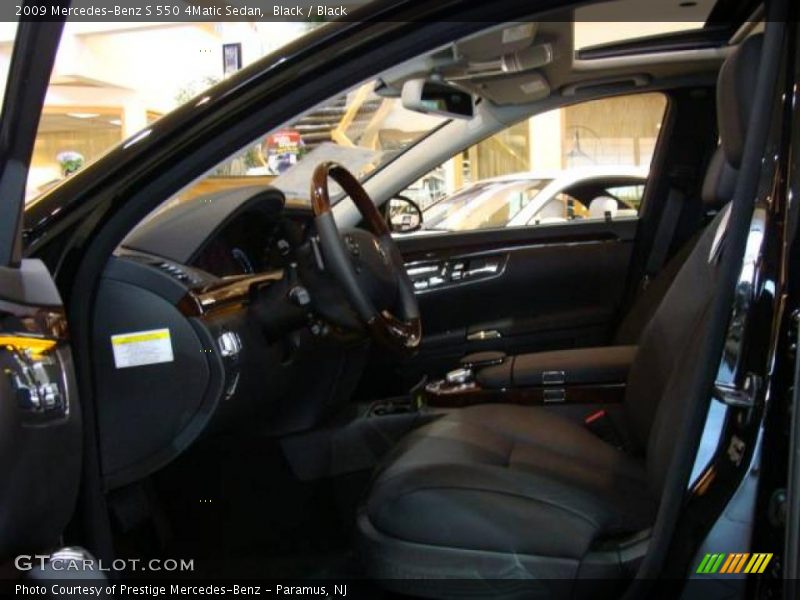 Black / Black 2009 Mercedes-Benz S 550 4Matic Sedan