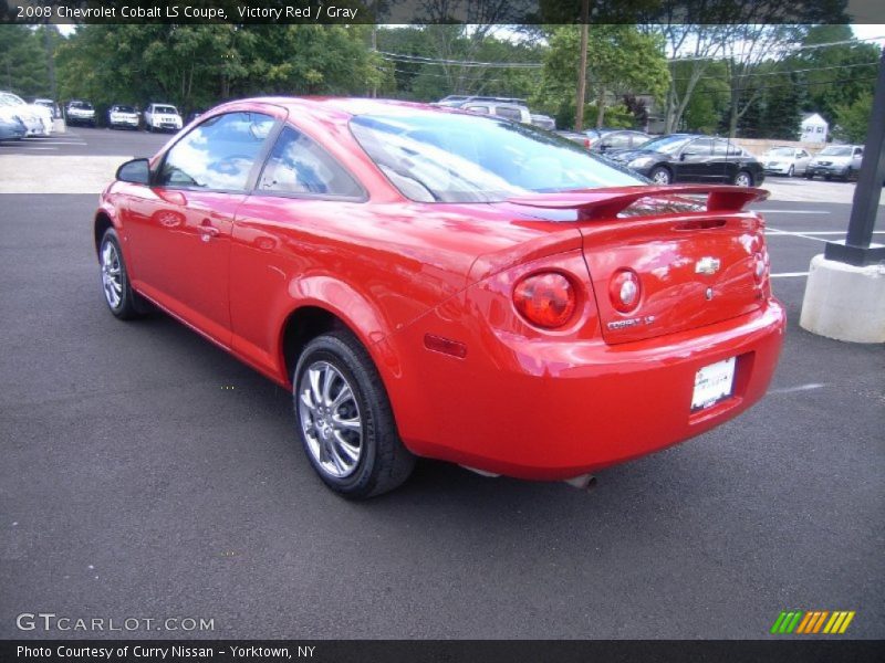 Victory Red / Gray 2008 Chevrolet Cobalt LS Coupe