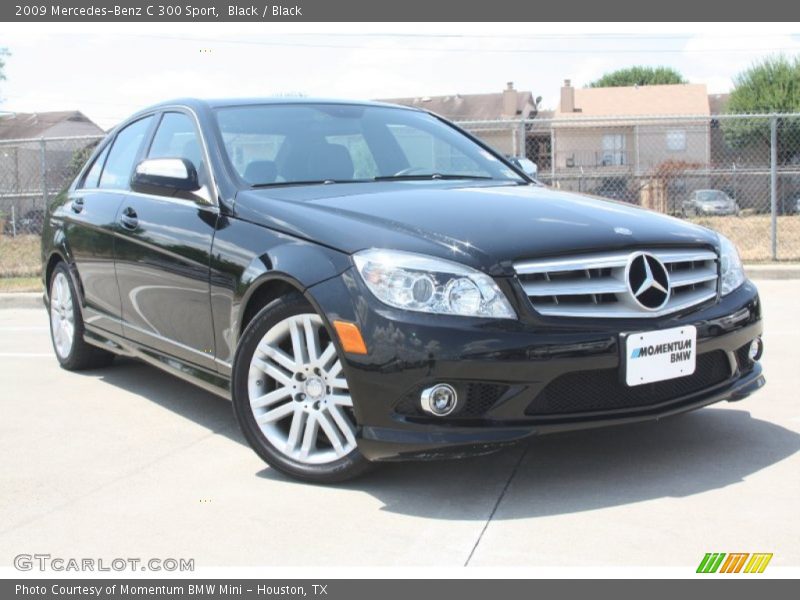 Black / Black 2009 Mercedes-Benz C 300 Sport