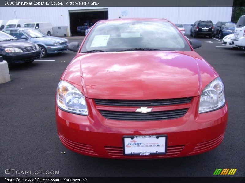 Victory Red / Gray 2008 Chevrolet Cobalt LS Coupe