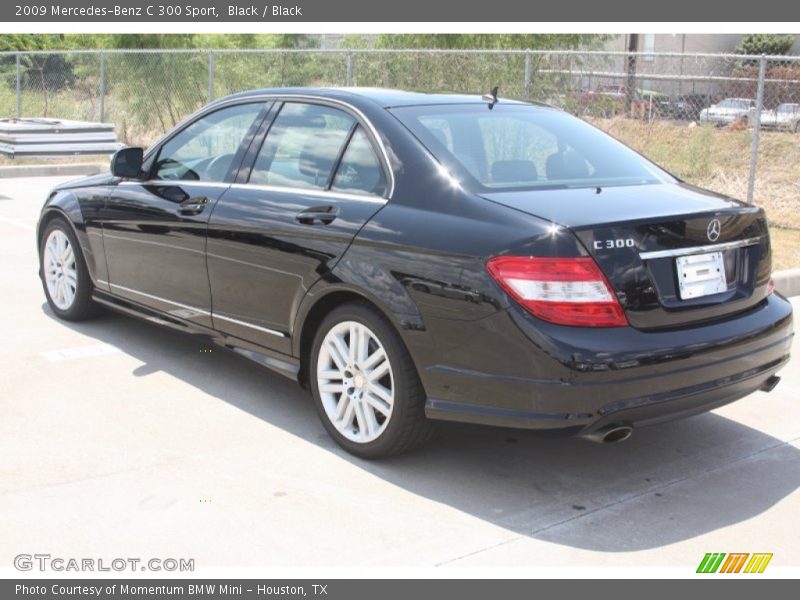 Black / Black 2009 Mercedes-Benz C 300 Sport