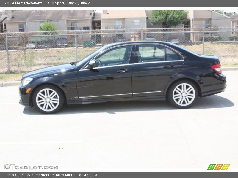 Black / Black 2009 Mercedes-Benz C 300 Sport