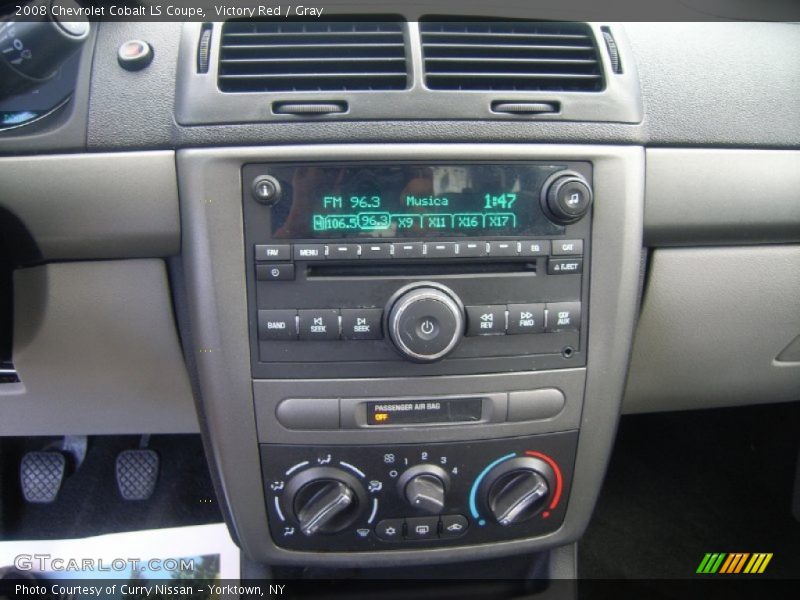 Victory Red / Gray 2008 Chevrolet Cobalt LS Coupe