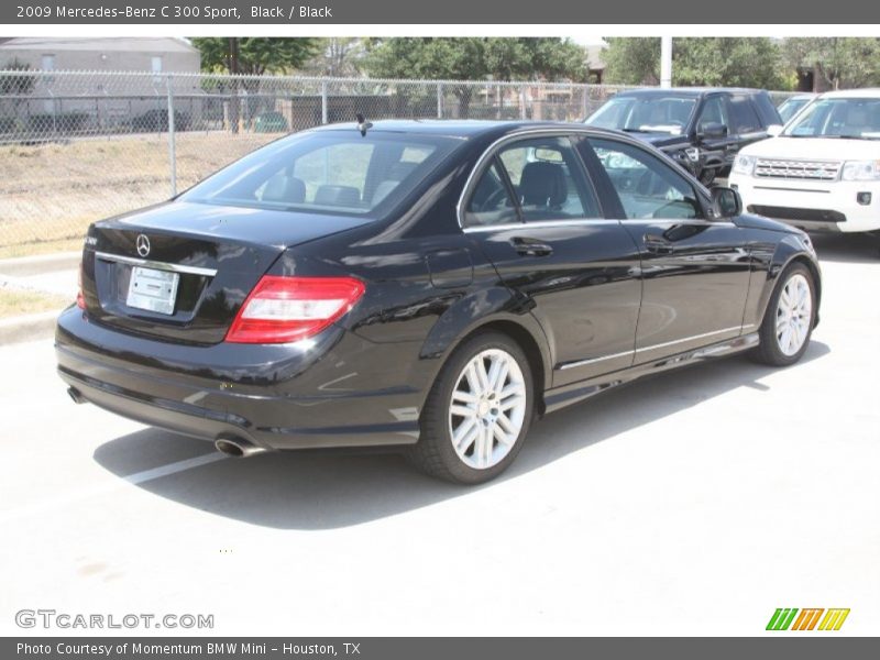 Black / Black 2009 Mercedes-Benz C 300 Sport
