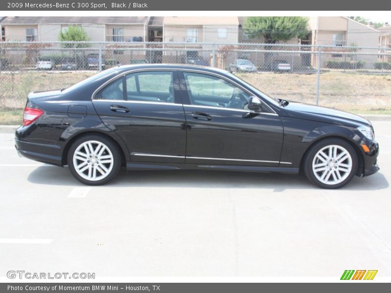 Black / Black 2009 Mercedes-Benz C 300 Sport