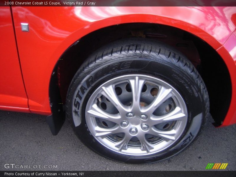 Victory Red / Gray 2008 Chevrolet Cobalt LS Coupe