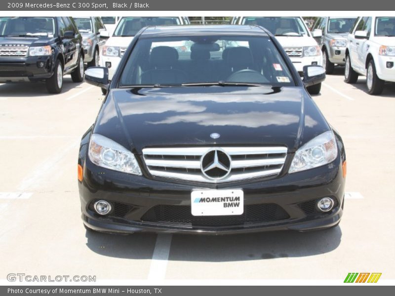 Black / Black 2009 Mercedes-Benz C 300 Sport