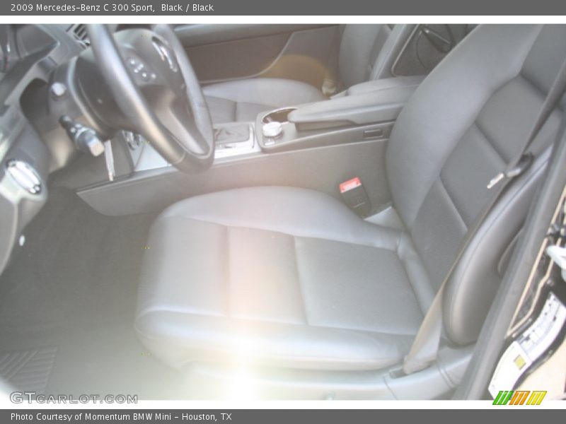 Black / Black 2009 Mercedes-Benz C 300 Sport