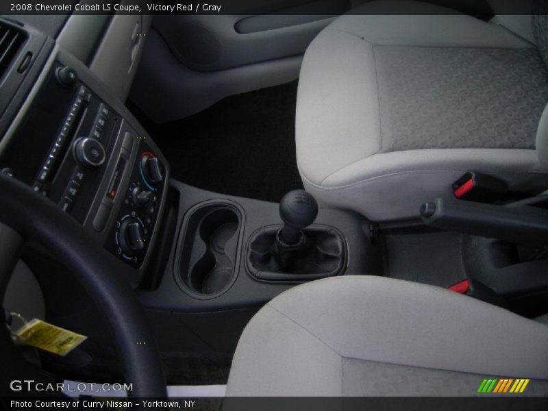 Victory Red / Gray 2008 Chevrolet Cobalt LS Coupe