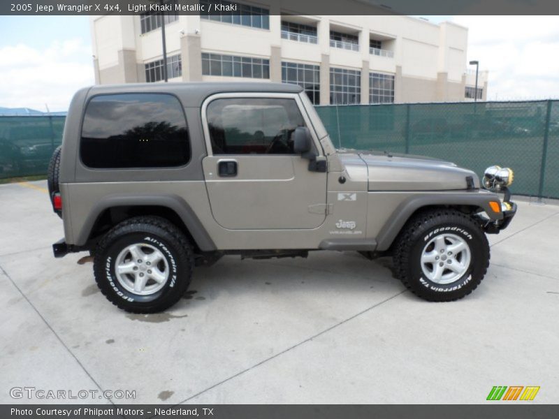 Light Khaki Metallic / Khaki 2005 Jeep Wrangler X 4x4