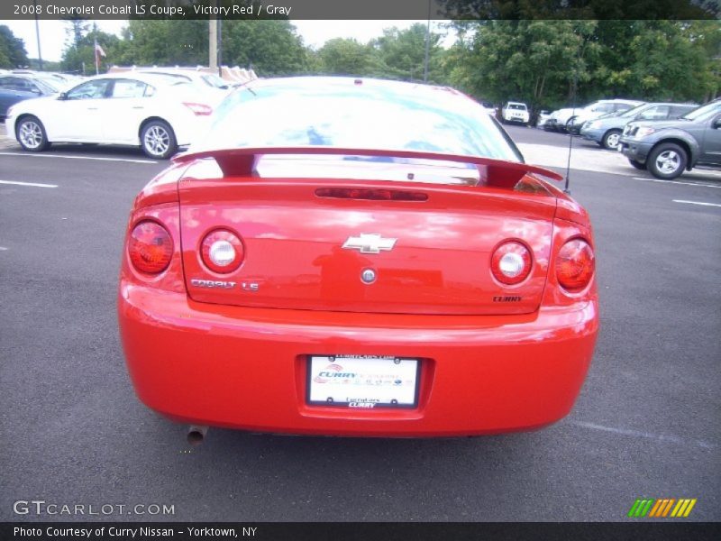 Victory Red / Gray 2008 Chevrolet Cobalt LS Coupe