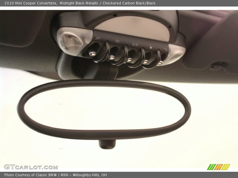 Midnight Black Metallic / Checkered Carbon Black/Black 2010 Mini Cooper Convertible