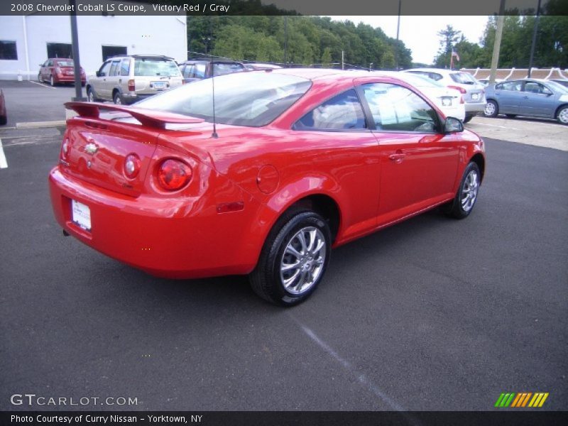 Victory Red / Gray 2008 Chevrolet Cobalt LS Coupe