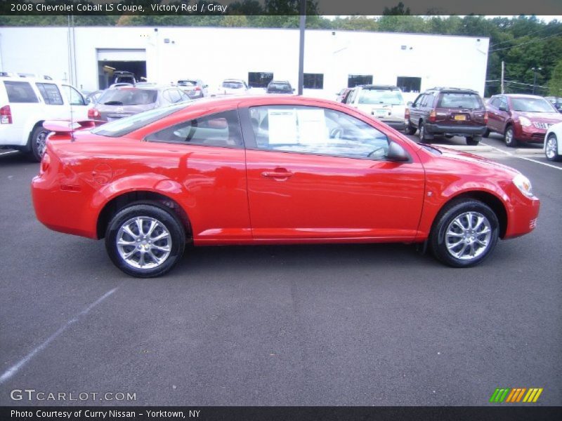 Victory Red / Gray 2008 Chevrolet Cobalt LS Coupe