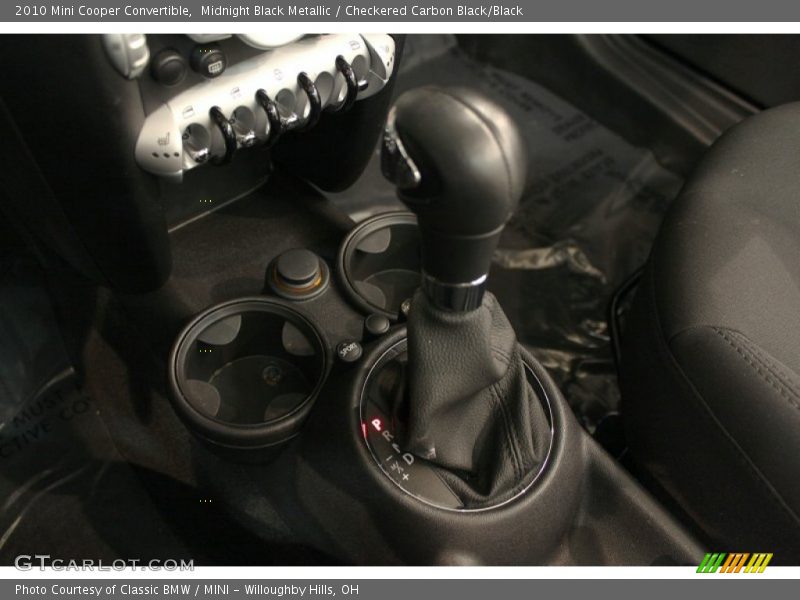 Midnight Black Metallic / Checkered Carbon Black/Black 2010 Mini Cooper Convertible