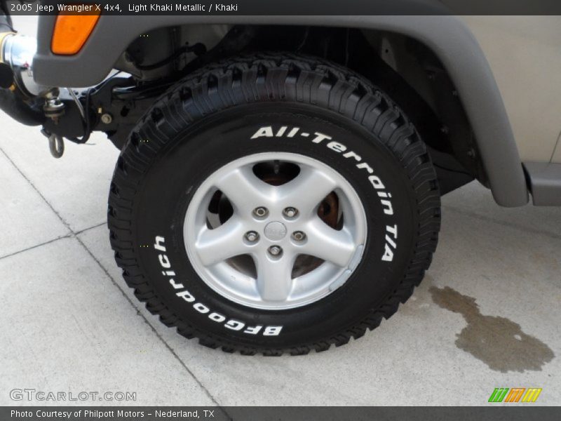 Light Khaki Metallic / Khaki 2005 Jeep Wrangler X 4x4