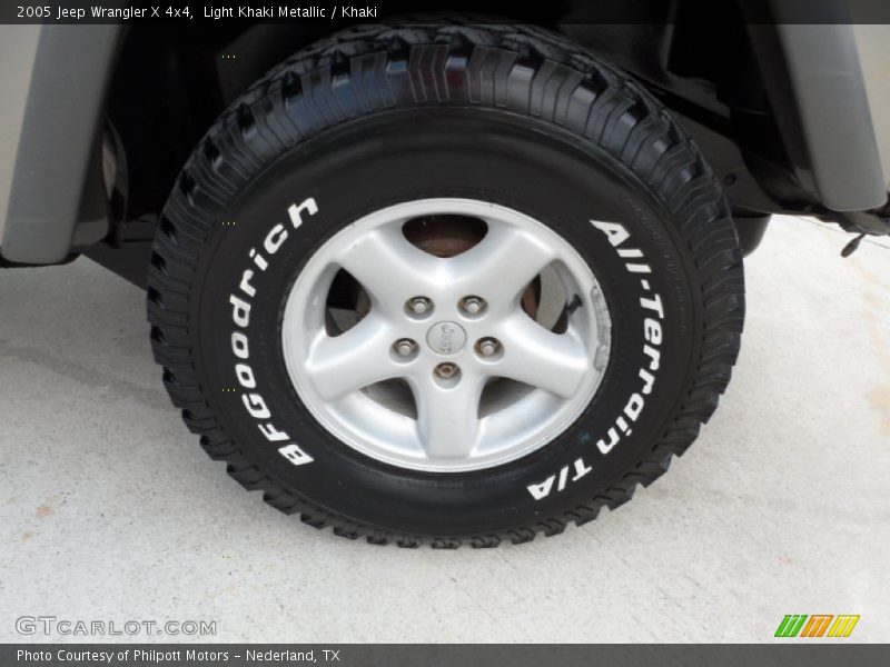 Light Khaki Metallic / Khaki 2005 Jeep Wrangler X 4x4