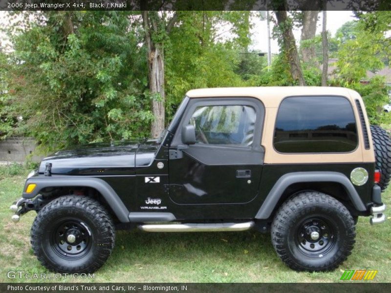 Black / Khaki 2006 Jeep Wrangler X 4x4